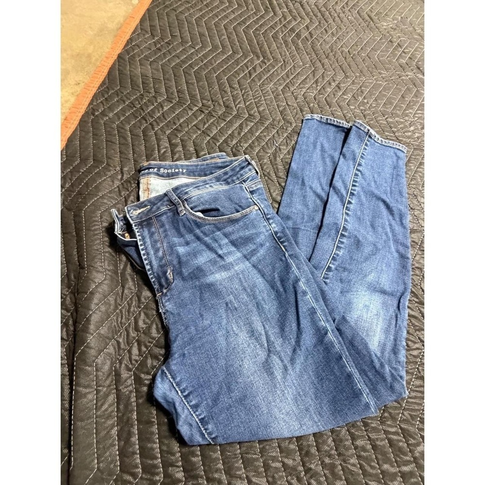Articles of Society Heather Skinny Jeans Medium Blue Wash Denim Size 30